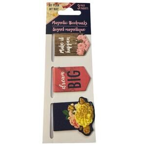 My Plan My Way 3 Magnetic Bookmarks Make It Happen Dream Big